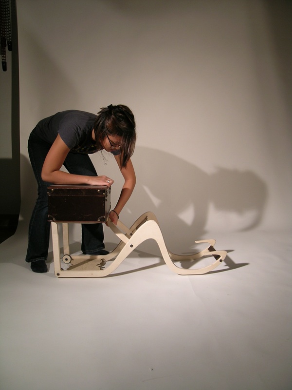 a chair for audrey hepburn:a chair designed to accomodate the multiple aspects of Audrey Hepburn's lifestyle as an entertainer, model, and humanitarian